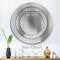 Designart - One Line Portrait of African American Woman III - Modern Metal Circle Wall Art